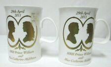 Dunoon Prince William & Catherine Wedding Fine Bone China Mug Cup Set 2 England  picture