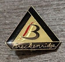 Breckenridge Mountain & Ski Resort Colorado Vintage Triangle Pinback Lapel Pin picture
