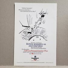 1997 GM Goodwrench Service Plus Print Ad Lifetime Guarantee on Parts and Labor picture