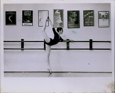 LG862 1981 Original Photo EVA-LISA ADAMS Beautiful Ballerina Stretching Workout picture