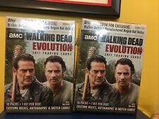 (2) 2017 Topps AMC Walking Dead Evolution Trading Card Blaster Boxes NEW SEALED picture