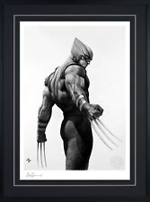 Sideshow Wolverine Framed Art Print by Adi Granov Black And White Variant picture