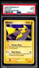 PSA 9 Pikachu 2006 Pokemon Card 78/110 EX Holon Phantoms picture