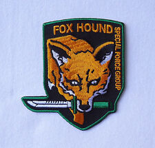 Metal Gear FOX HOUND Special Forces EMBROIDERED HOOK  PATCH BY MILTACUSA picture