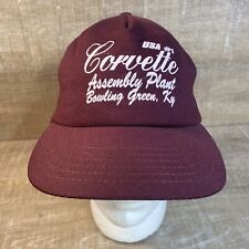 Vtg Corvette Assembly Plant USA Trucker Hat Cap Snapback Retro Foam Mesh Rare picture