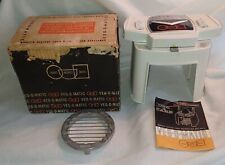 Vntg 1961 VEG-O-MATIC Food Chopper 2 Cutters, Sharpener w/Box Manual Popeil EUC  picture