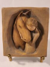 Willow Tree Quiet Strength 3D Plaque, Sculpted Hand-Painted Bas Relief picture