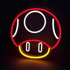 Toad Neon Sign LED Light Super Mario Wall Decor Mushroom Game Room Neon Signs picture
