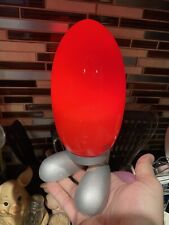 Vintage IKEA Red Fjorton Lamp Pop Art Tatsuo Konno Dino Egg Feet Night Light Red picture