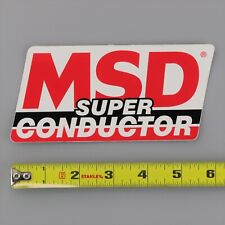 MSD Super Conductor Decal Sticker Original 80's 90's Vintage Drag Racing picture