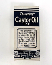 Vintage 1950's Puretest Castor Oil box. picture