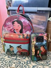 ✨ NEW Disney X Loungefly Mulan Backpack/Wallet Set ✨ picture
