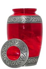 Urns for Ashes Cremation Beautiful Royal Red Urn picture