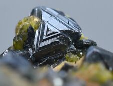 75.40CT Ultra Rare Natural Black Magnetite & Vivianite Crystals From Afghanistan picture