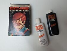 Vintage EMPTY BOTTLES AND BOX rusty Jones Gloss Treatment Detail Wax Dealer USA picture