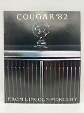 1982 FORD LINCOLN MERCURY COUGAR Dealer Sales Catalog Brochure & Specifications picture