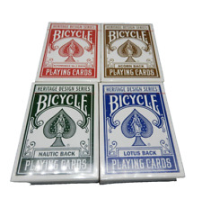 4 Bicycle HERITAGE DESIGN SERIES Playing Card deck NEW/SEALED Acorn, Lotus, Auto picture