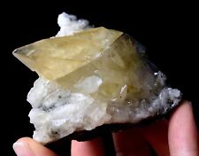 196g Natural Perfect Dipyramidal Yellow Calcite CLUSTER Mineral Specimen/China picture