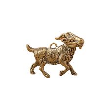 Brass Goat Keychain Pendant Tea Ceremony Ornament Handle Piece 1pc Creative picture