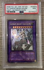 Yu-Gi-Oh Ultimate Ancient Gear Golem LODT-EN043 Ultimate Rare 1st Ed PSA 9 EURO picture