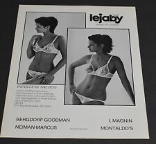 1983 Print Ad Sexy Lejaby Paris Bra Panties Indulge Best Lady Lingerie Fashion picture