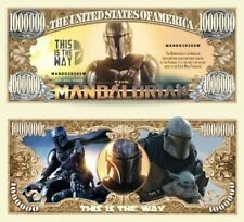 Star Wars Mandalorian Mando 50 Pack Collectible Novelty 1 Million Dollar Bills picture