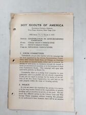 1932 Boy Scout of America Chief Scout Meme Anti Hoarding Campaign BSA Paperwork picture