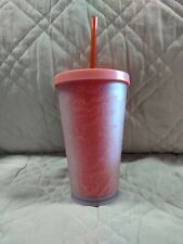 2018 Limited Edition Starbucks Ban.do Pink Holiday Cheer 16 oz Cold Cup Tumbler  picture
