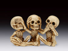 See Hear & Speak No Evil Skeleton Set Figurine Statue picture