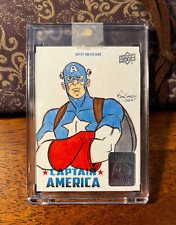 2016 Captain America 75th Anniversary SKETCH CARD 1/1🔥🔥Don dos Santos🔥🔥 picture