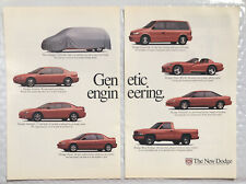 Vintage 1995 Original Print Ad Two Page - Dodge - Genetic Engineering picture