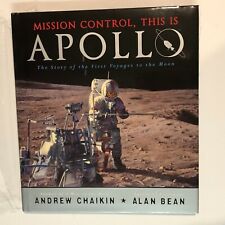Alan Bean HAND SIGNED Mission Control, This Is Apollo Moon NASA Book 1/1 HC DJ  picture