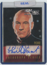 Patrick Stewart 1999 Skybox Jean Luc Picard Star Trek TNG Auto Signed #A1 25795 picture