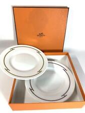 Hermes Rhythm round dessert plate diameter 16.5cm set of 2 porcelain with box picture
