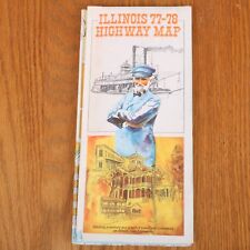 1977 1978 Illinois Official Highway Map Vintage picture