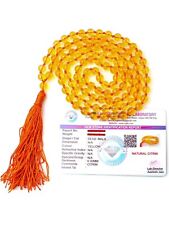 Natural Crystal Citrine mala Natural Crystal Stone 6 mm 108 Beads Jap Mala  picture