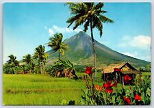 Philippines Mayon Volcano Vintage Postcard Continental picture
