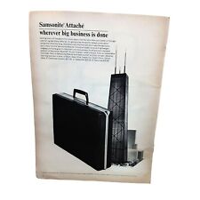 1968 Samsonite Attache and Contac Cold Original Magazine Print Ad Vintage picture