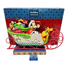 Jim Shore Disney Traditions Laughing All The Way Mickey Mouse Pluto NEW IN BOX picture