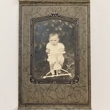Antique/Vintage Trifold Photograph Adorable Baby Child Boy picture