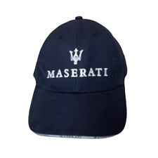 Maserati Hat Navy Blue Trident Logo Cap Adjustable One Size picture