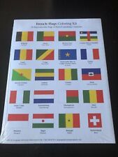 Language Adventure: French Flags Coloring Kit - 20 Reproducible Flags NIP picture