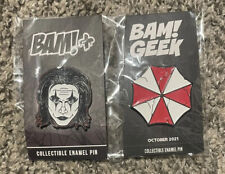 BAM BOX GOTHIC BOX EXCLUSIVE THE CROW ENAMEL PIN SET VARIANT GLITTER VERSION picture