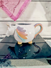 Urban Outfitters Home Rainbow Unicorn Speckeld Ceramic Coffee Mug picture