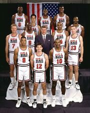 1991 ORIGINAL OLYMPIC BASKETBALL DREAM TEAM BIRD JORDAN - 8X10 PHOTO (BB-819) picture