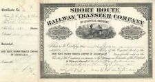 Collis P. Huntington signed Short Route Railway Transfer Co. of Louisville, Kent picture