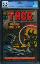 Thor #134 🌟 CGC 5.5 🌟 1st App HIGH EVOLUTIONARY & MAN-BEAST Mighty Comic 1966 picture