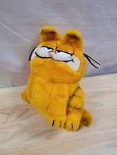 Vintage Garfield Plush Dakin Sitting Orange Fat Cat Chubby Cartoon 1981 - 10