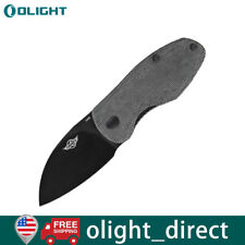 Oknife Parrot Tactical Folding Pocket Knife Sheepsfoot Blade - Black picture