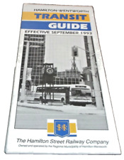 SEPTEMBER 1993 HAMILTON WENTWORTH CANADA TRANSIT GUIDE picture